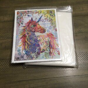 Fiberworks UNICORN NOLA HORSE Laura Heine Collage Quilt Pattern 35x47